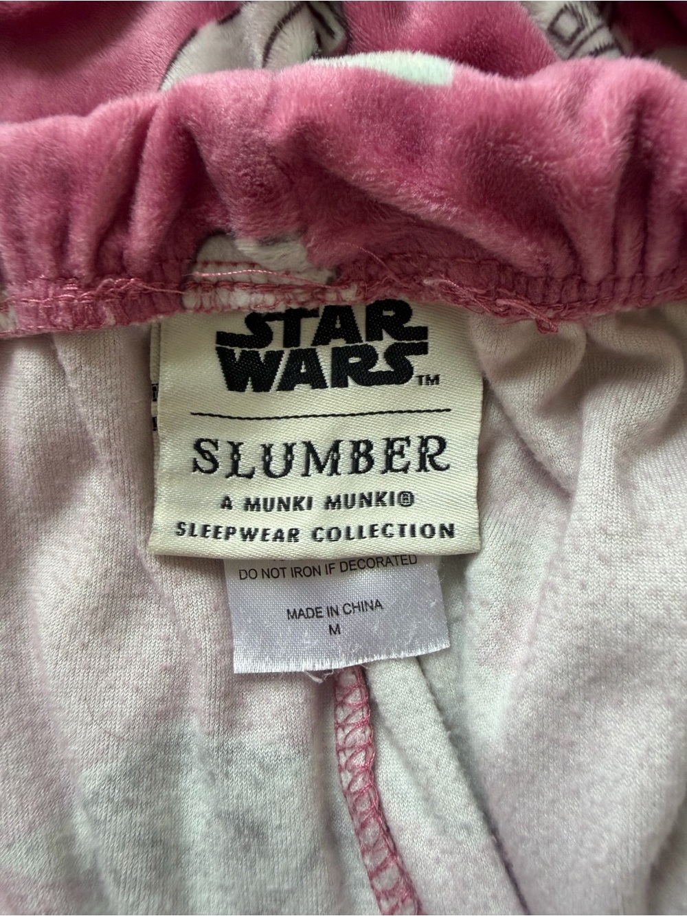 Star Wars Super Soft Pink Baby Yoda Print Pajama Pants - Picture 7 of 7